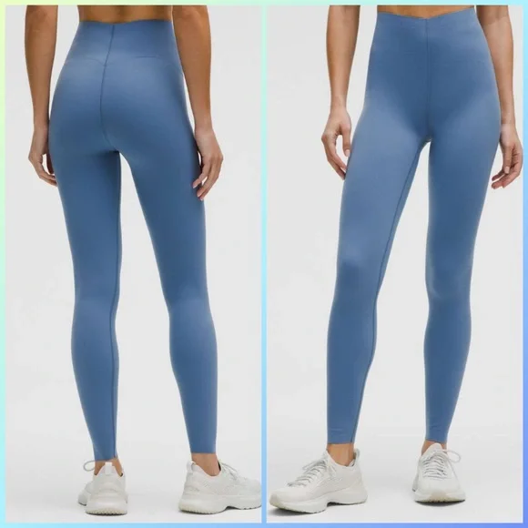 Lululemon Glow Up Super-High-Rise Tight 28" Washed Denim size 6 NWT Blue legging - Picture 2 of 8